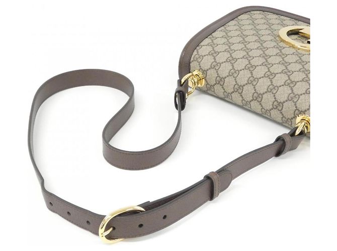 Borsa a tracolla Gucci BLONDIE Marrone Beige - vista 6