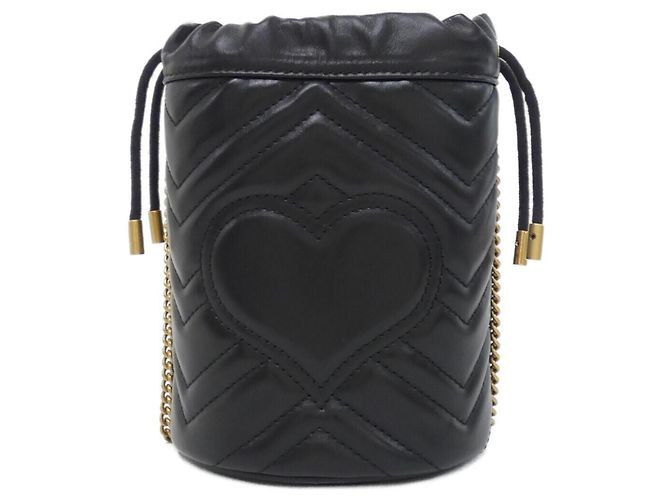 Borsa a tracolla Gucci GG Marmont Nero - vista 2