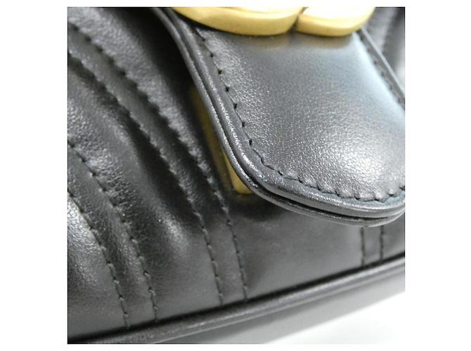 Borsa a tracolla Gucci GG Marmont Nero - vista 6