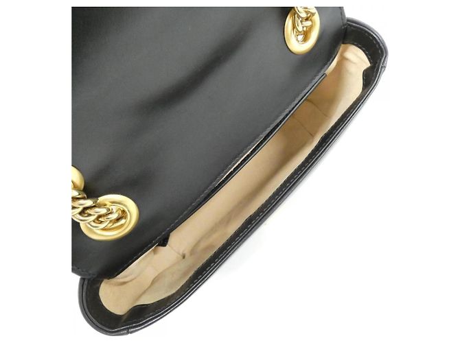 Borsa a tracolla Gucci GG Marmont Nero - vista 9
