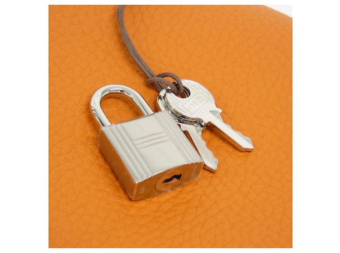 Hermès Bolsa Hermes Picotin Lock PM Laranja - vista 3