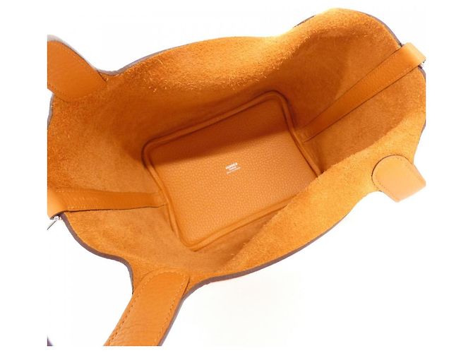 Hermès Bolsa Hermes Picotin Lock PM Laranja - vista 5