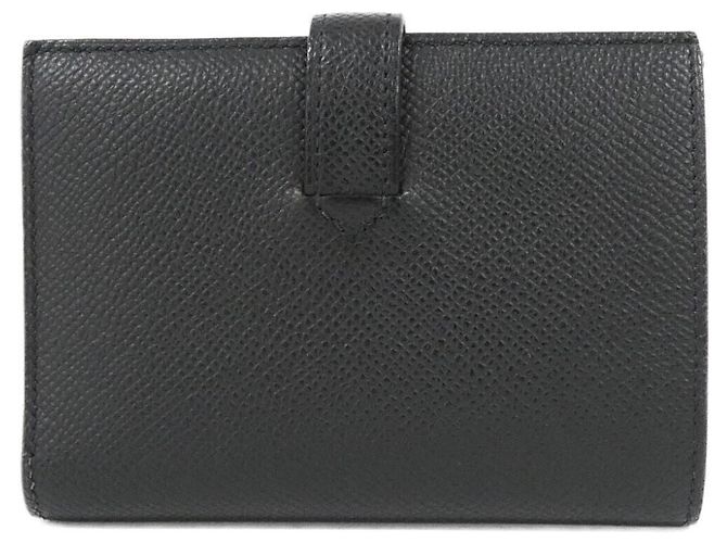 Hermès Hermes New H Passant Compact Wallet Black - view 2