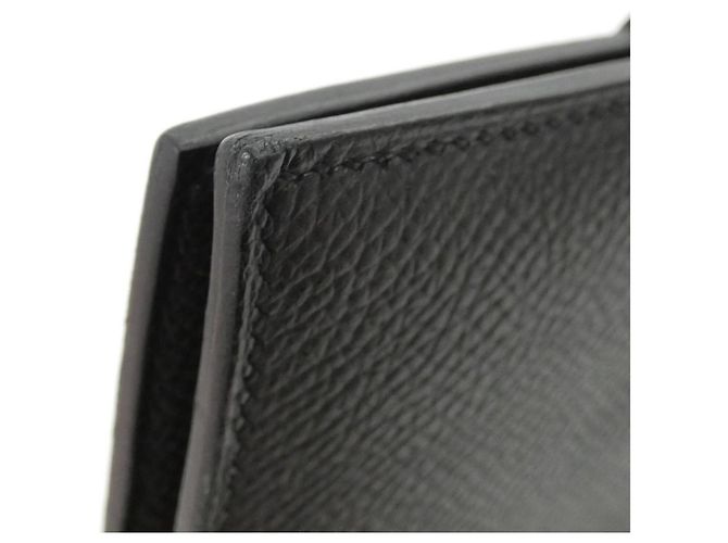 Hermès Hermes New H Passant Compact Wallet Black - view 3