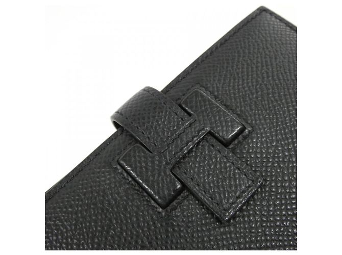 Hermès Hermes New H Passant Compact Wallet Black - view 5