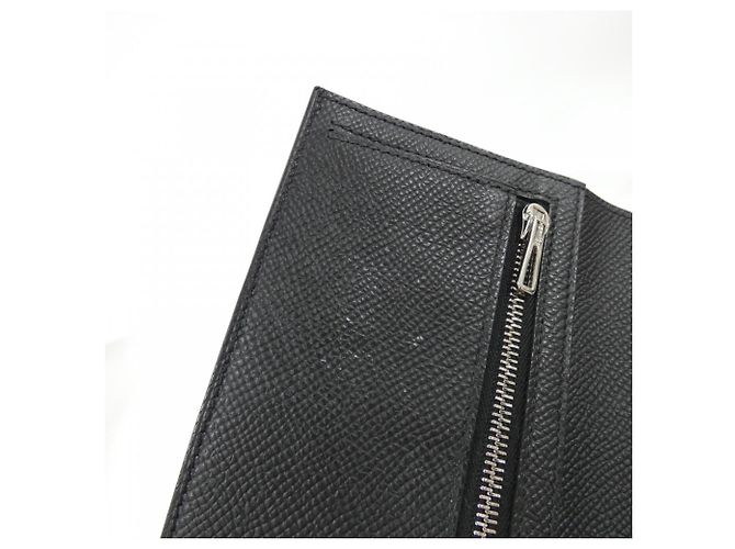 Hermès Hermes New H Passant Compact Wallet Black - view 7