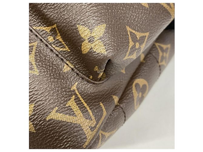 Zaino Louis Vuitton Monogram Palm Springs MM Marrone - vista 9