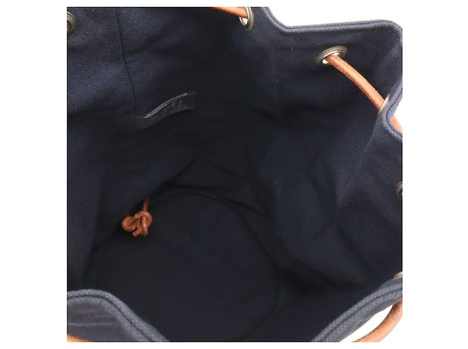 Hermès Hermes Polochon Mimil PM Schultertasche Marineblau - Ansicht 10