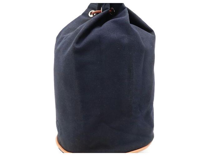 Hermès Hermes Polochon Mimil PM Schultertasche Marineblau - Ansicht 8