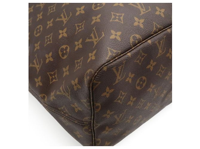 Louis Vuitton Monogram Neverfull GM Tote Bag Braun Weiß Monogramm - Ansicht 4