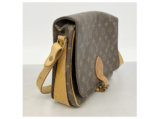 Borsa a tracolla Louis Vuitton Monogram Cartouchiere GM Marrone - vista 2