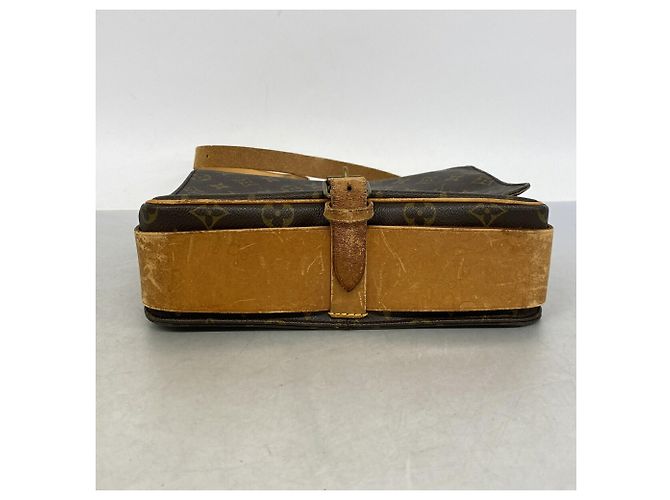 Borsa a tracolla Louis Vuitton Monogram Cartouchiere GM Marrone - vista 3