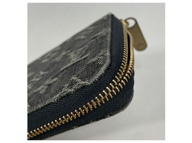 Cartera Zippy Louis Vuitton Monogram Denim Negro - vista 6