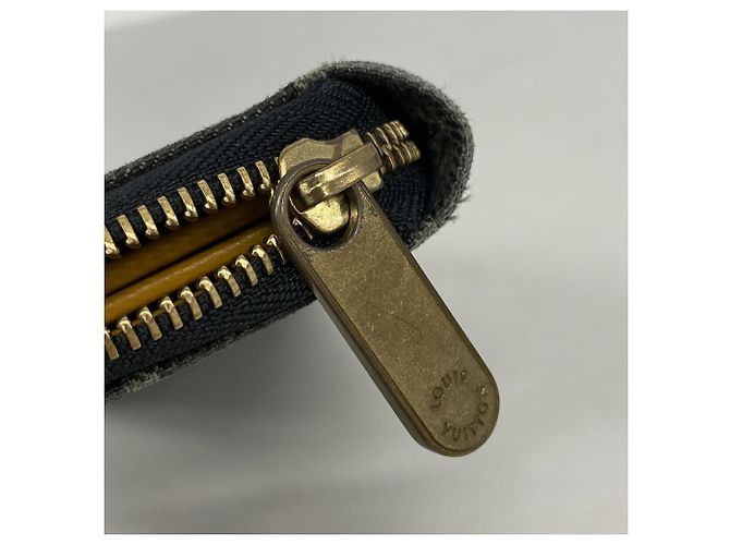 Cartera Zippy Louis Vuitton Monogram Denim Negro - vista 7