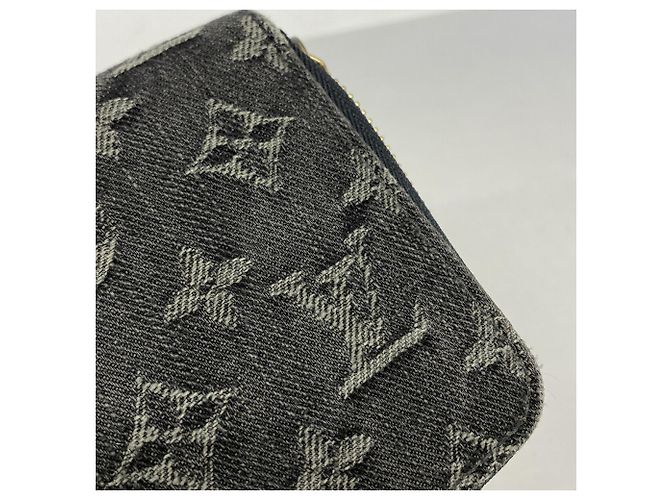 Cartera Zippy Louis Vuitton Monogram Denim Negro - vista 8