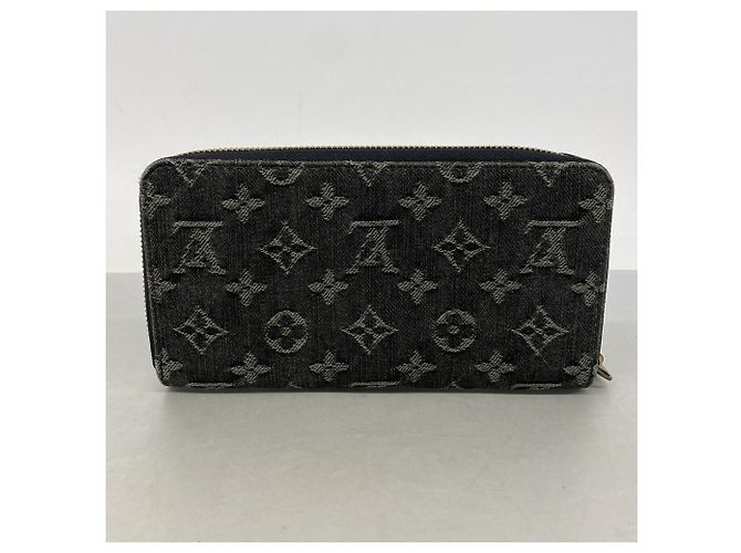 Cartera Zippy Louis Vuitton Monogram Denim Negro - vista 9