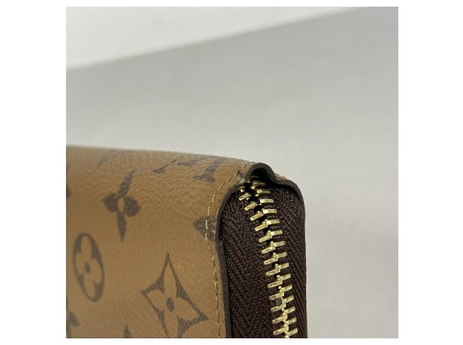 Cartera Larga Louis Vuitton Monogram Applique Reverse Zippy M82444 Castaño - vista 5