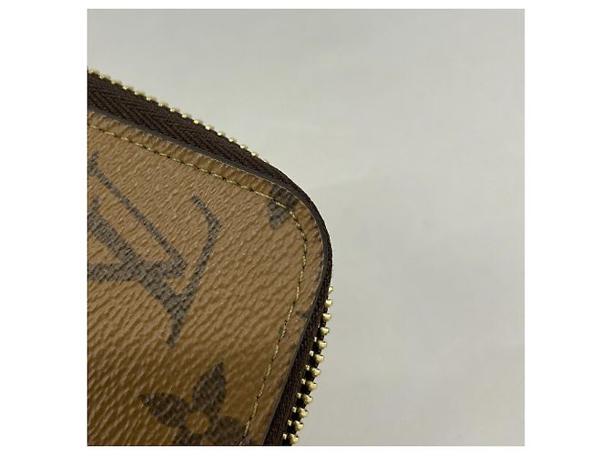 Cartera Larga Louis Vuitton Monogram Applique Reverse Zippy M82444 Castaño - vista 6