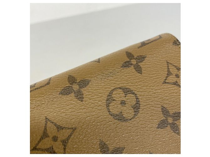 Cartera Larga Louis Vuitton Monogram Applique Reverse Zippy M82444 Castaño - vista 8