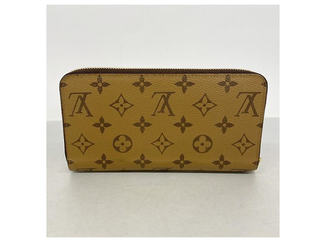 Cartera Larga Louis Vuitton Monogram Applique Reverse Zippy M82444 Castaño - vista 9