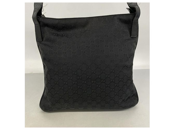 Borsa a tracolla Gucci in tela nera Nero - vista 11