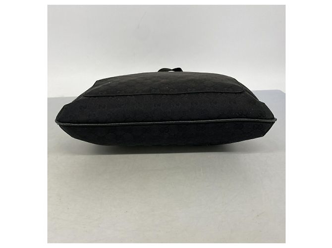 Borsa a tracolla Gucci in tela nera Nero - vista 3