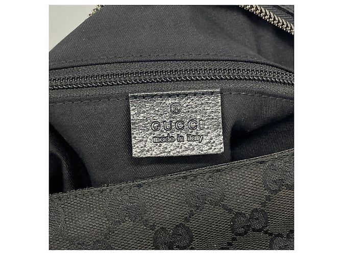 Borsa a tracolla Gucci in tela nera Nero - vista 5