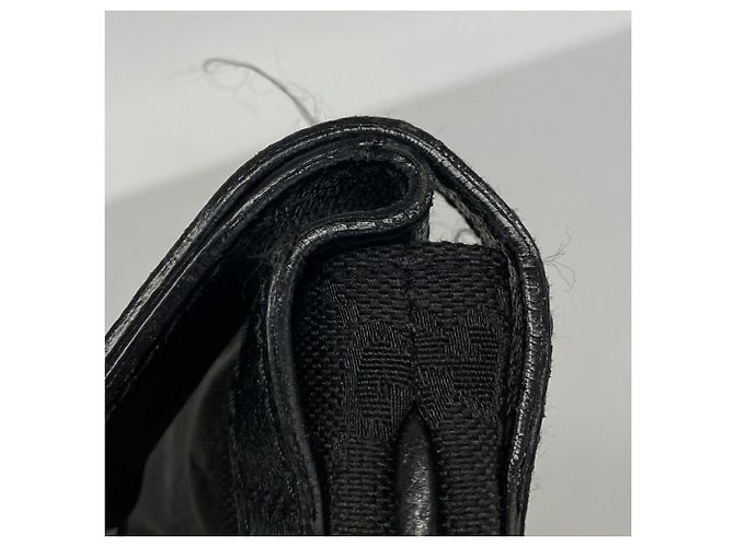 Borsa a tracolla Gucci in tela nera Nero - vista 8