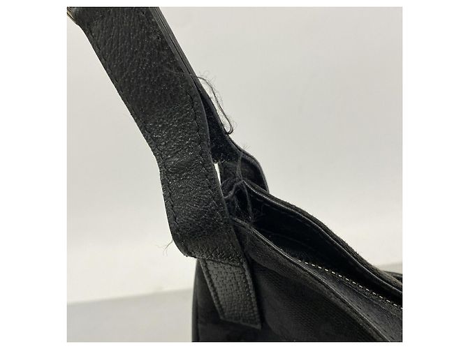 Borsa a tracolla Gucci in tela nera Nero - vista 9