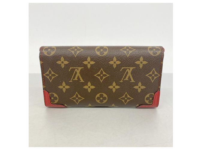 Louis Vuitton Monogram Portefeuille Sara Retiro Long Wallet Fuschia - vista 11