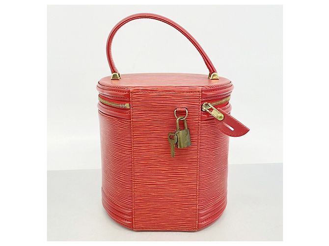 Borsa Louis Vuitton Epi Cannes Rosso - vista 10