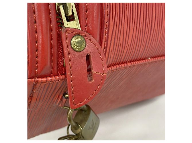 Borsa Louis Vuitton Epi Cannes Rosso - vista 6