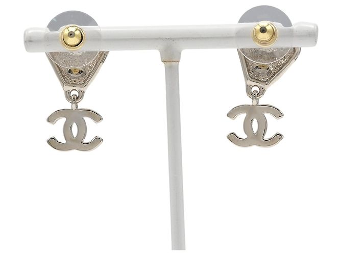 Chanel Coco Mark vergoldete Stecker-Ohrringe - Ansicht 3