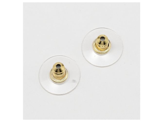 Chanel Coco Mark vergoldete Stecker-Ohrringe - Ansicht 9
