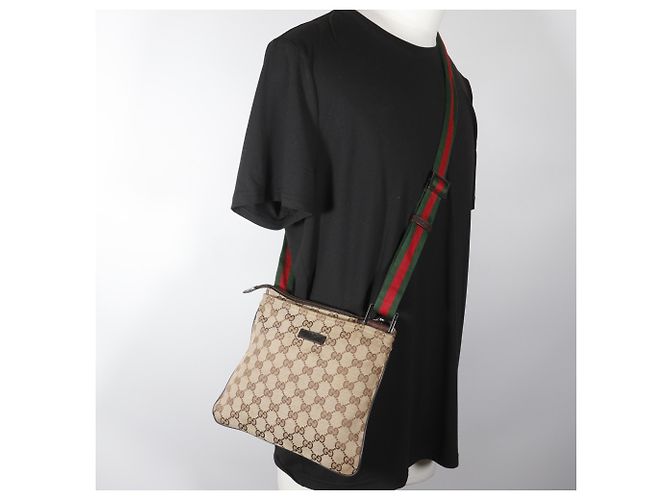 Borsa a tracolla Gucci Sherry Line Marrone - vista 17