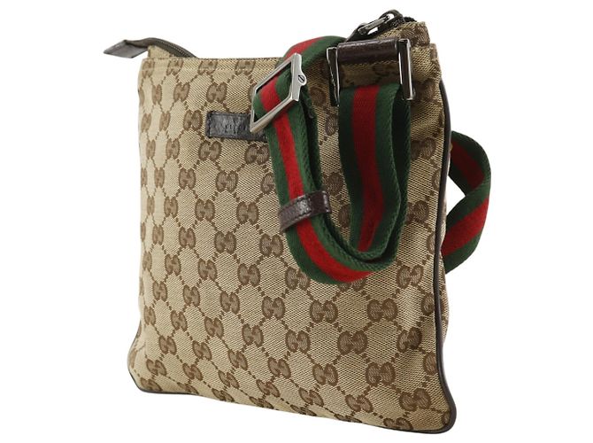 Borsa a tracolla Gucci Sherry Line Marrone - vista 2