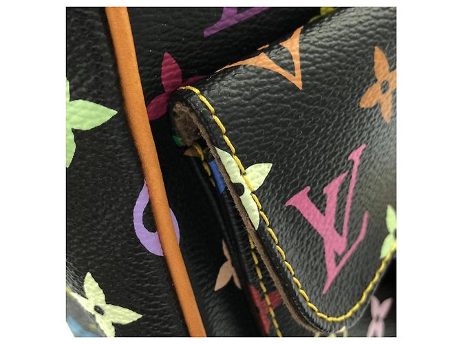 Borsa a tracolla Louis Vuitton Multicolor Lodge GM Nero - vista 4