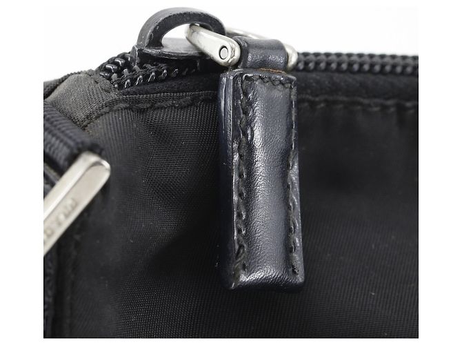 Bolsa de ombro Prada em nylon preto - vista 11