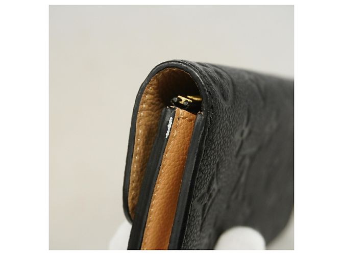 Louis Vuitton Monogram Empreinte Portefeuille Emilie Long Wallet Nero - vista 7