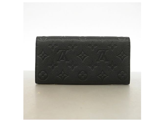 Louis Vuitton Monogram Empreinte Portefeuille Emilie Long Wallet Nero - vista 9