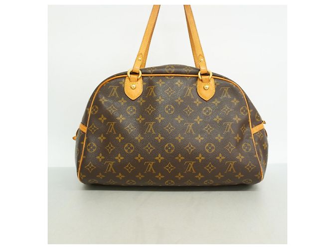 Borsa a tracolla Louis Vuitton Monogram Montorgueil GM Marrone - vista 12