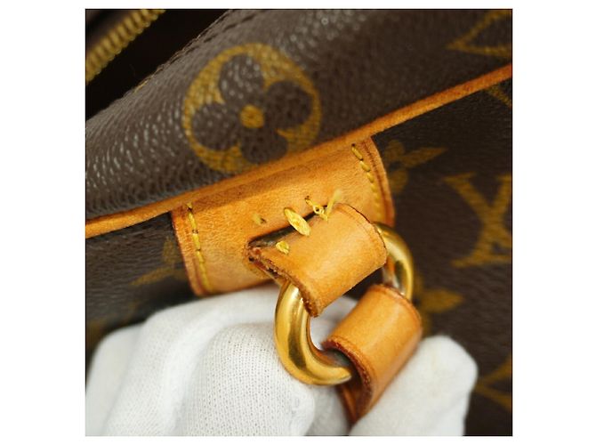 Borsa a tracolla Louis Vuitton Monogram Montorgueil GM Marrone - vista 7