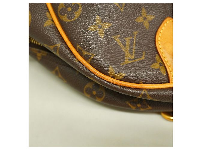 Borsa a tracolla Louis Vuitton Monogram Montorgueil GM Marrone - vista 9