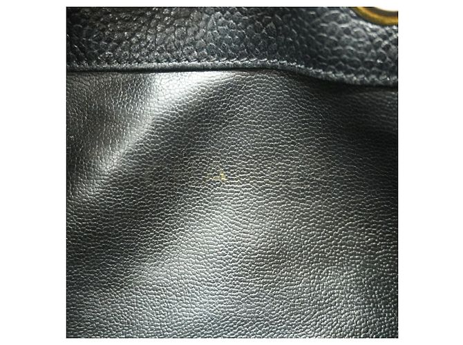 Borsa a tracolla Chanel Triple Coco in pelle caviar Nero - vista 5