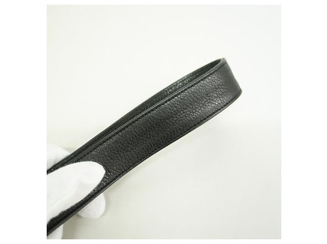 Borsa a tracolla Chanel Triple Coco in pelle caviar Nero - vista 8