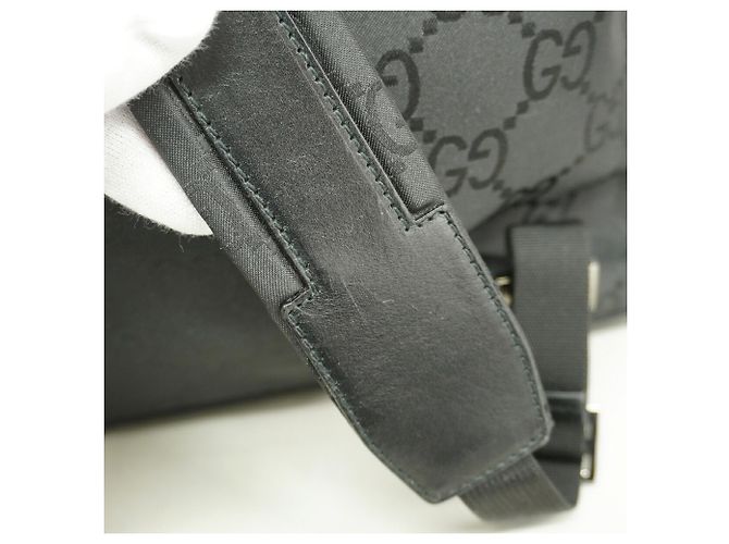 Gucci GG Supreme Nylon Rucksack Schwarz - Ansicht 7