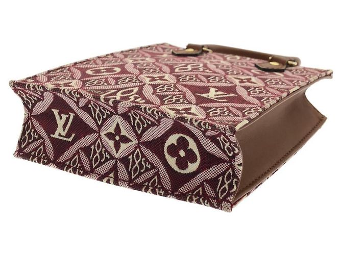 Borsa a mano Louis Vuitton SINCE1854 Petite Sac Plat Bordò - vista 2