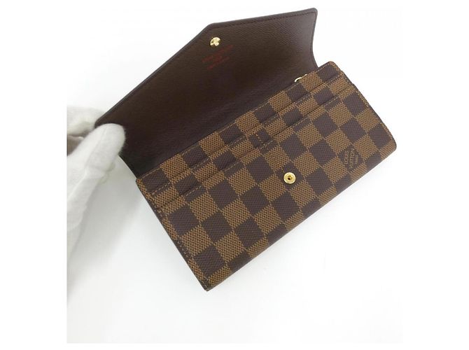 Louis Vuitton Damier Portefeuille Sarah Wallet Damier ebene - vista 3