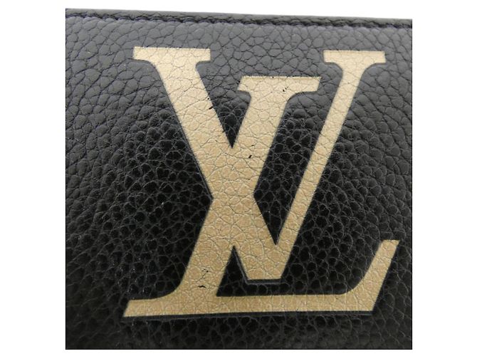 Portafoglio Zippy Louis Vuitton Bicolor Monogram Empreinte Nero Beige - vista 3