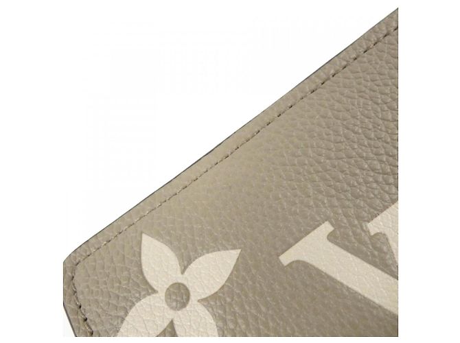 Louis Vuitton Bicolor Monogram Empreinte Portefeuille Claire Wallet Beige Grigio Crudo - vista 3